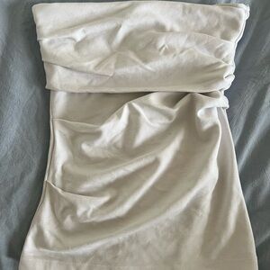 Foldover stretch tube top